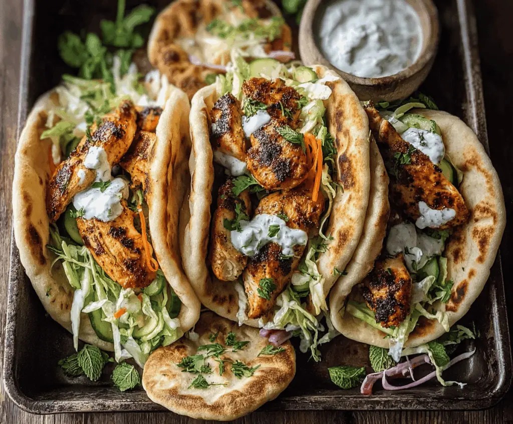 Sheet Pan Chicken Pitas with Herby Ranch