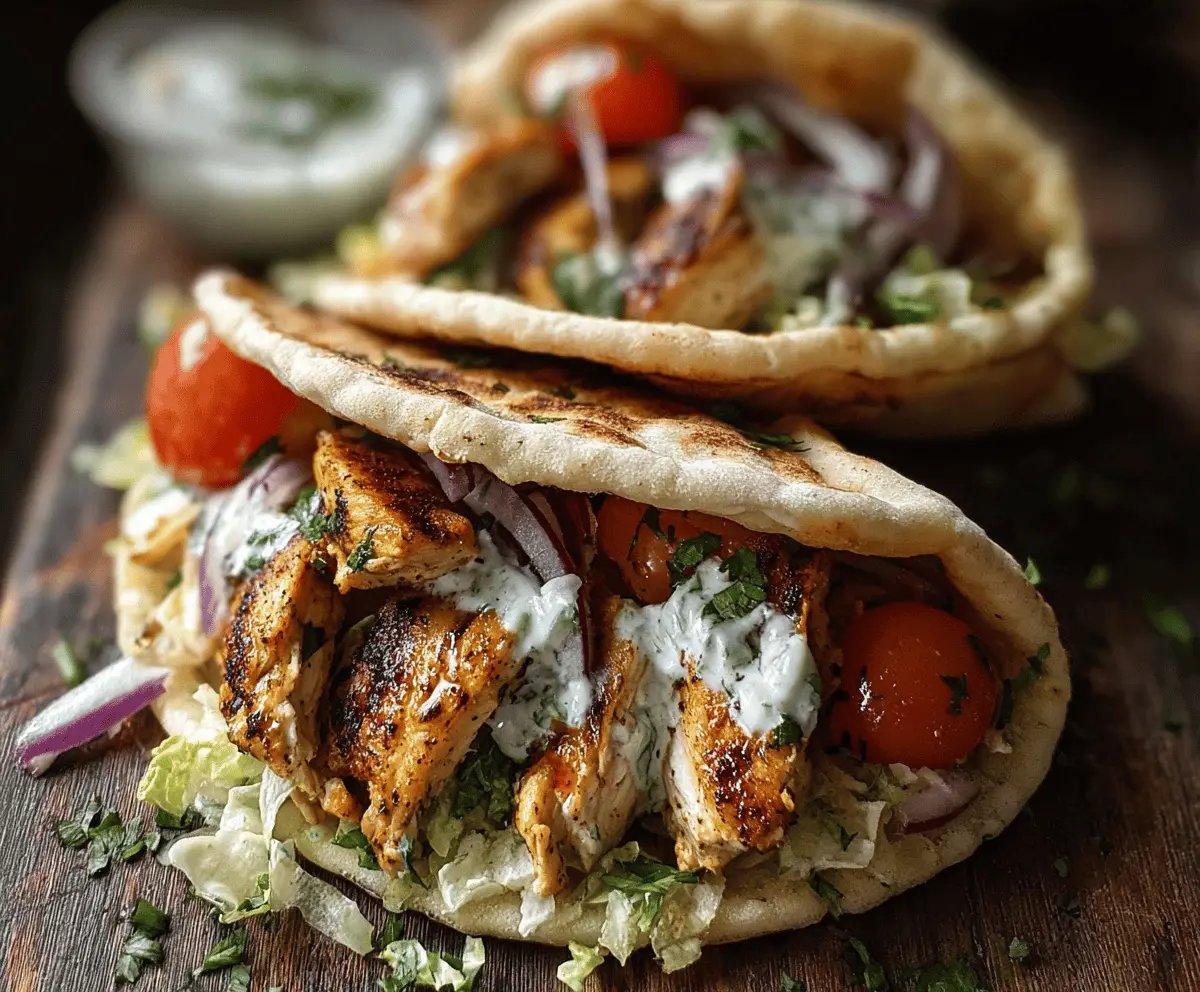 Easy Sheet Pan Chicken Pitas