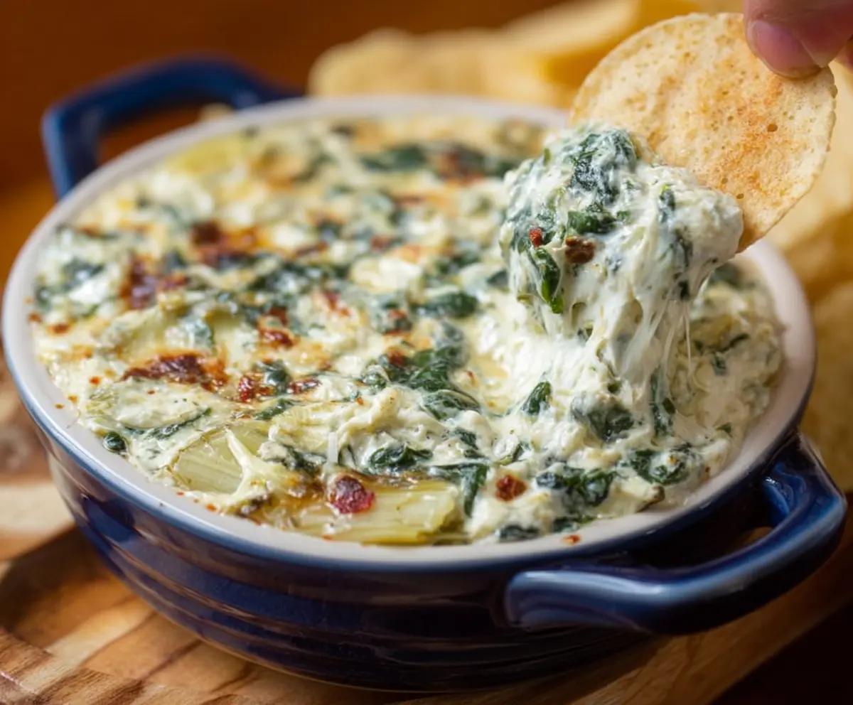 Easy Spinach Artichoke Dip Recipe