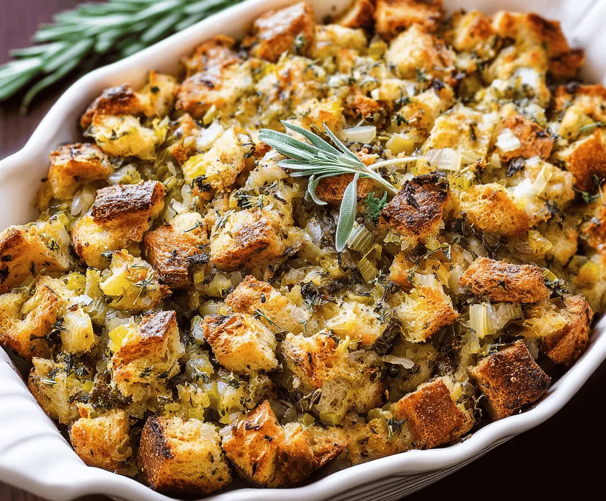 Easy Thanksgiving Stuffing Recipe
