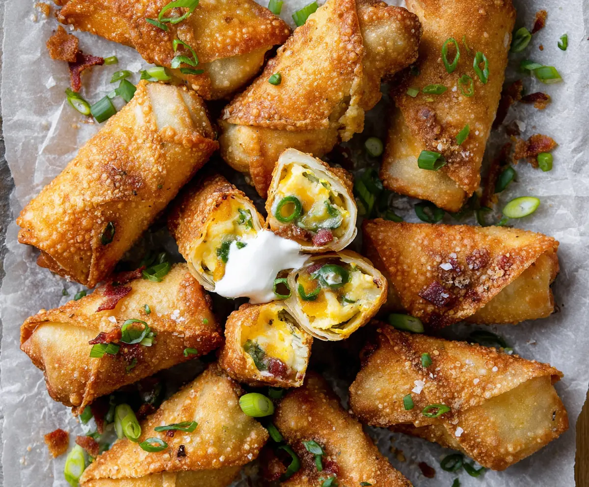 Mini Jalapeno Popper Egg Rolls Recipe