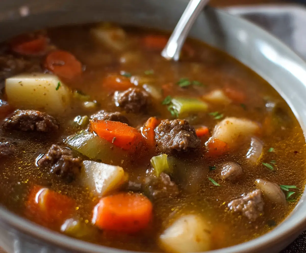 Hearty Vegetable Beef Soup Recipe