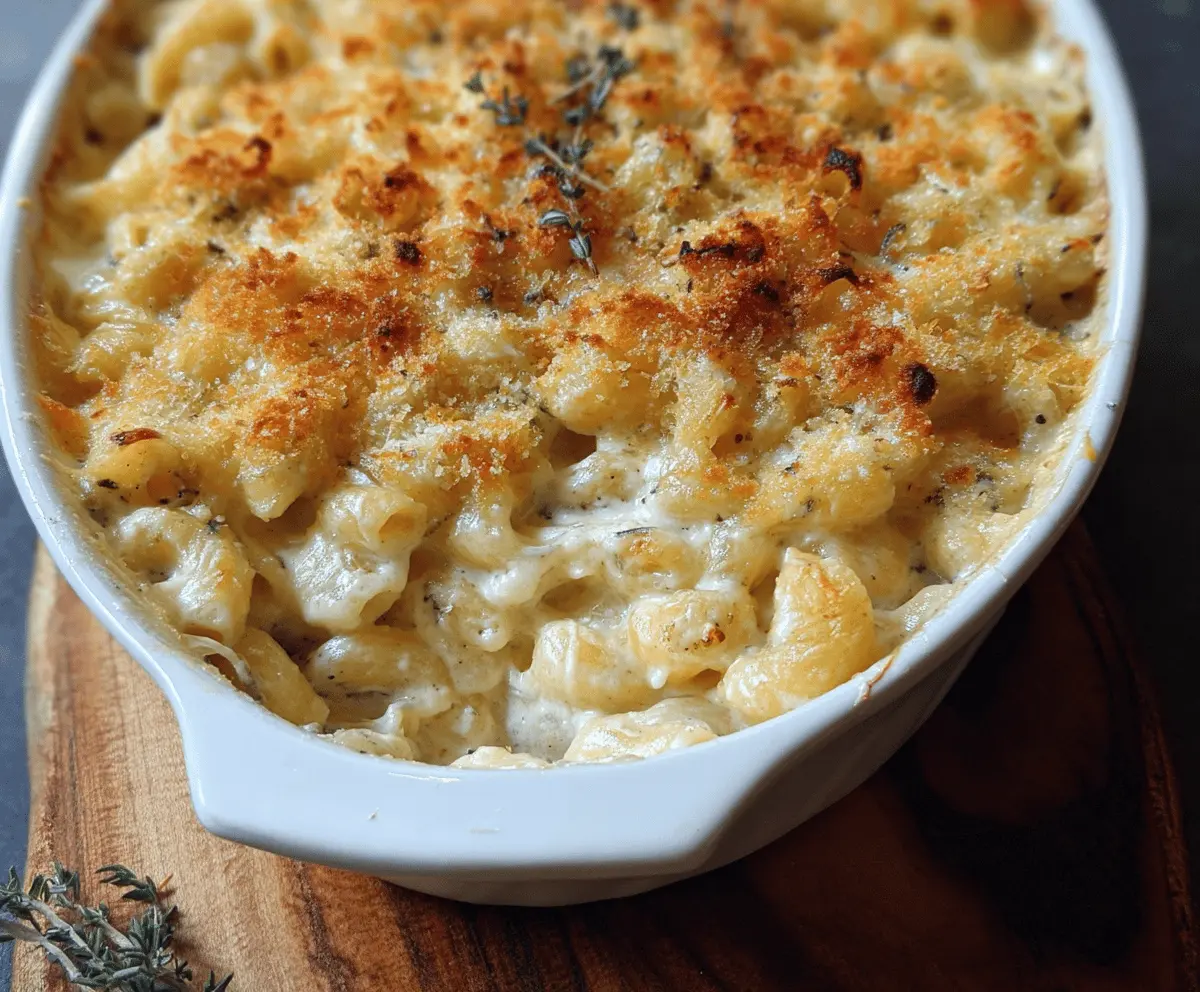 Creamy White Truffle Mac & Cheese
