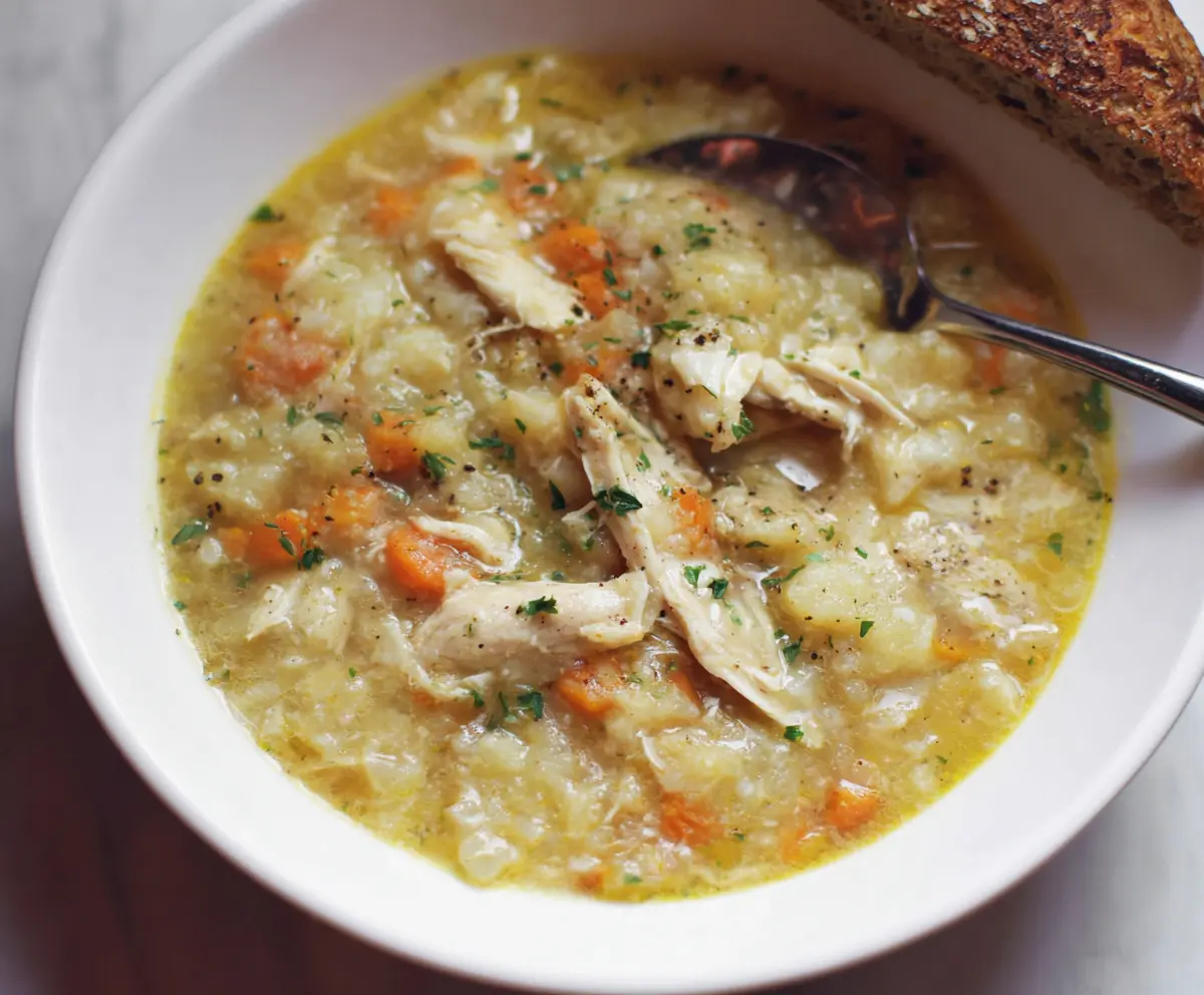 Quick Cauliflower Chicken Soup Recipe