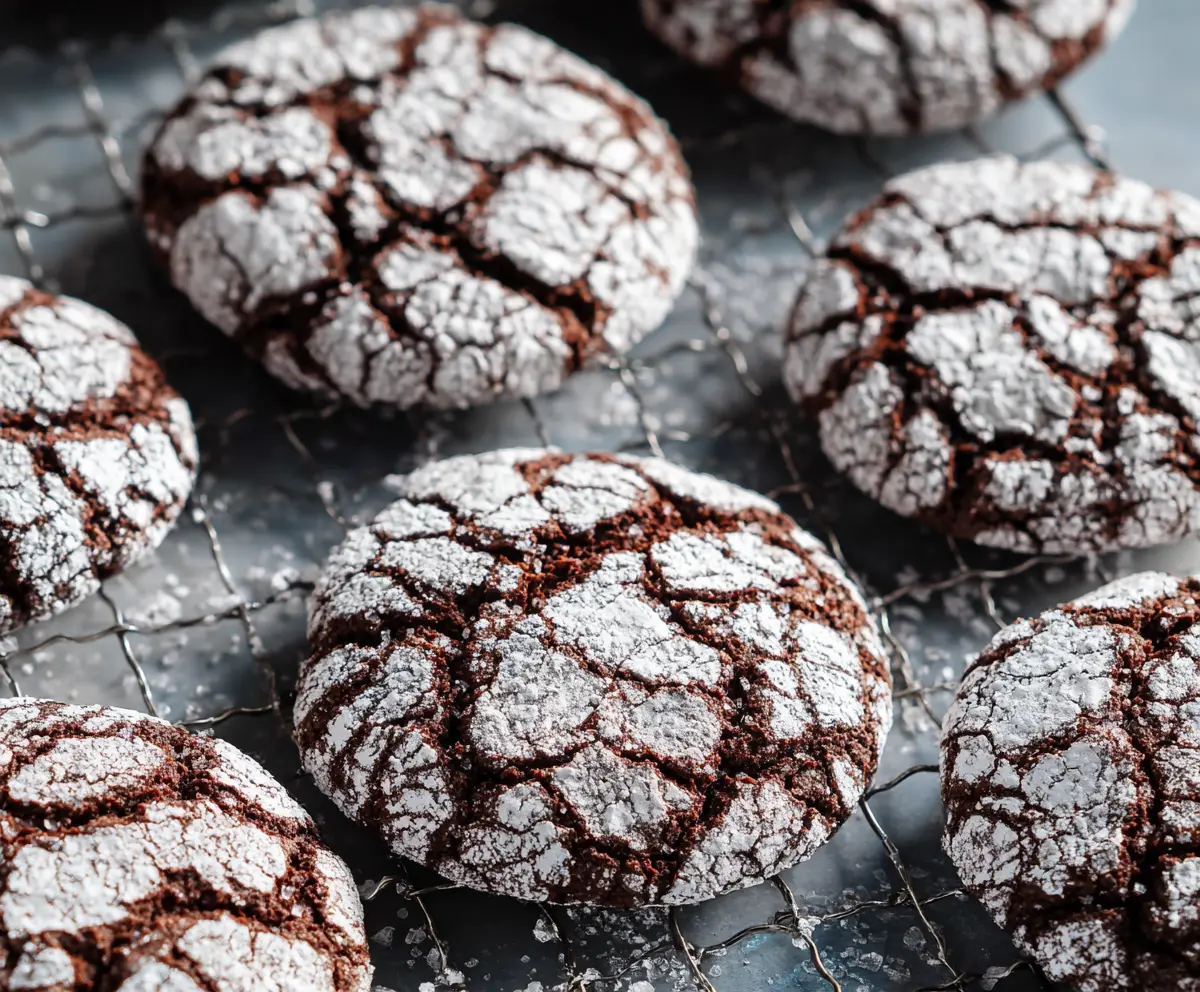 Easy Chocolate Crinkle Cookies