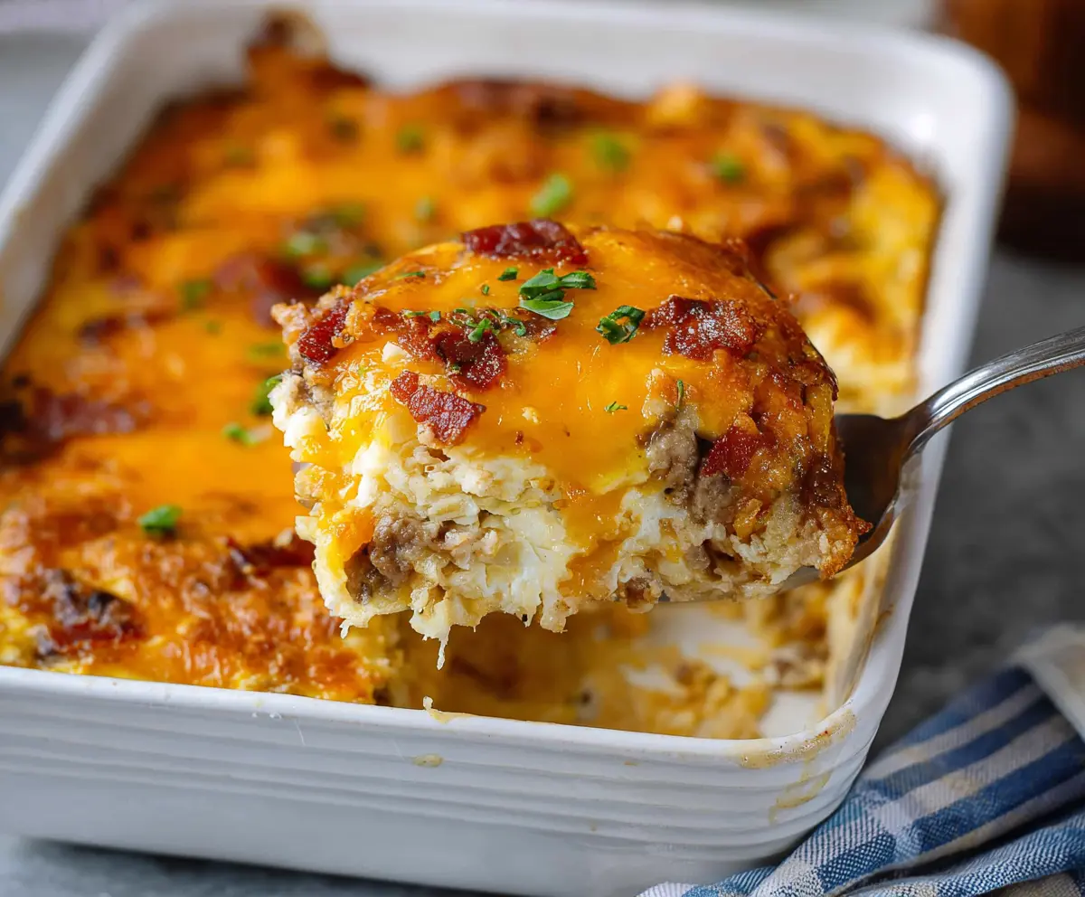 Easy Crack Breakfast Casserole Recipe