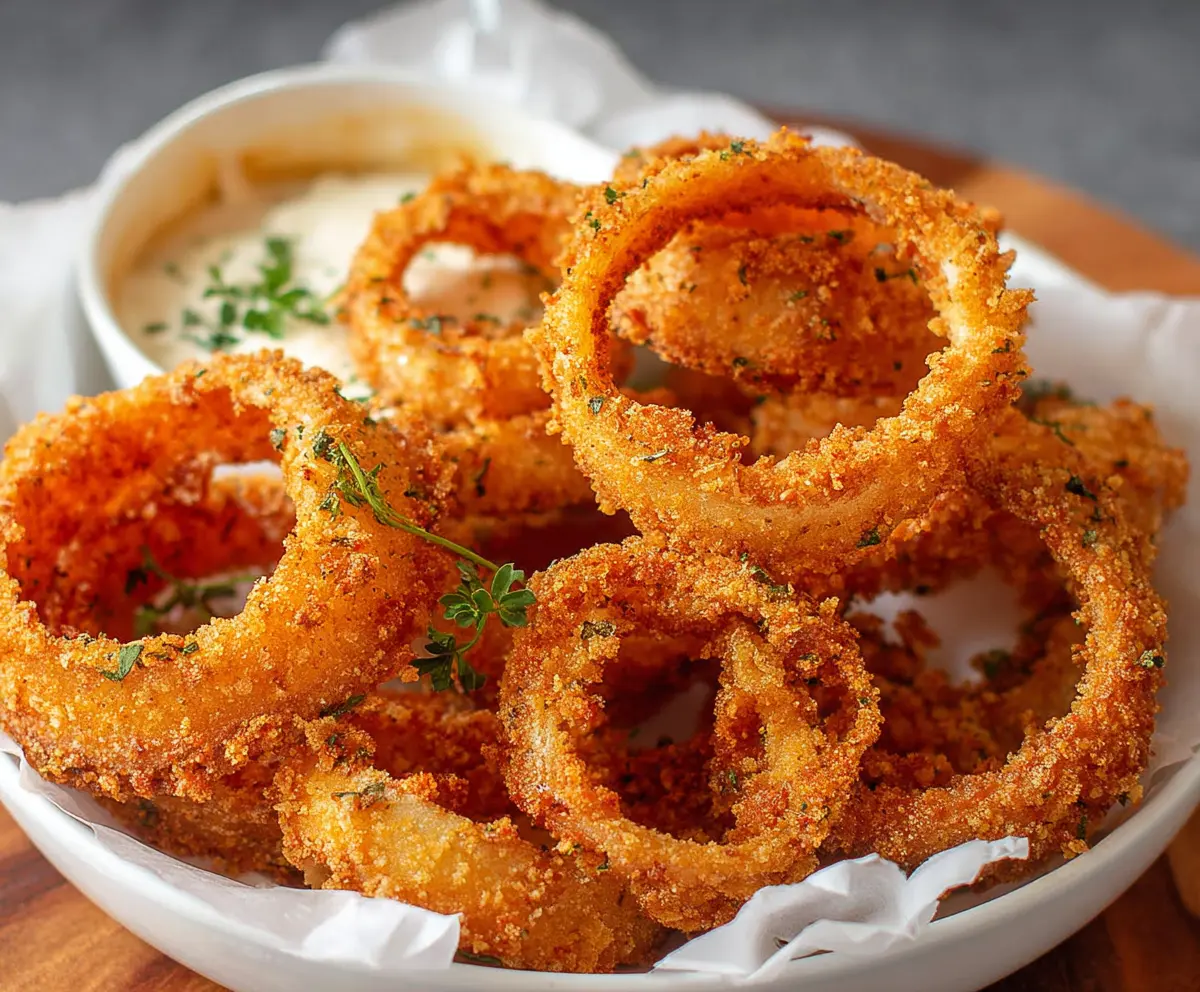 Crispy Keto Onion Rings - Low Carb Snack