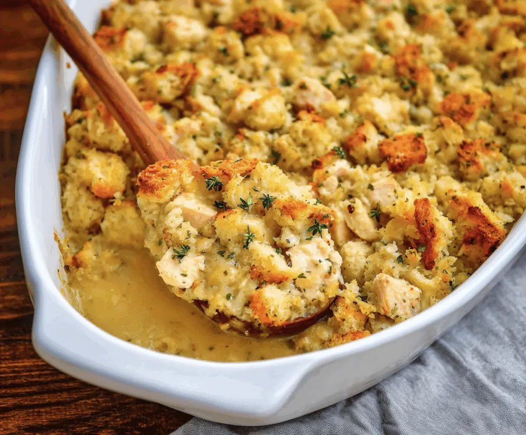 Easy Chicken and Stuffing Bake