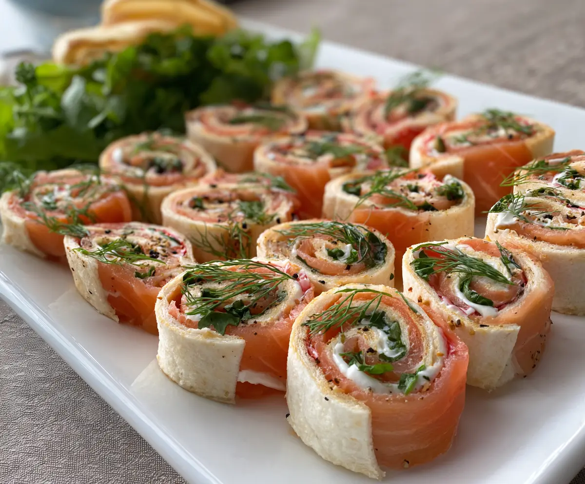 Easy Smoked Salmon Pinwheels