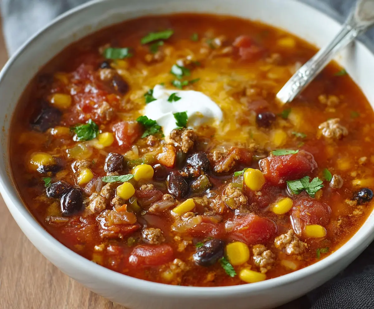 Easy Taco Soup Recipe