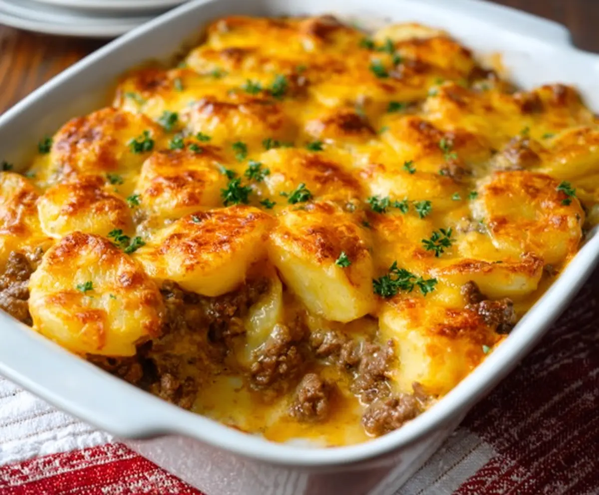 Easy Ground Beef Potato Casserole