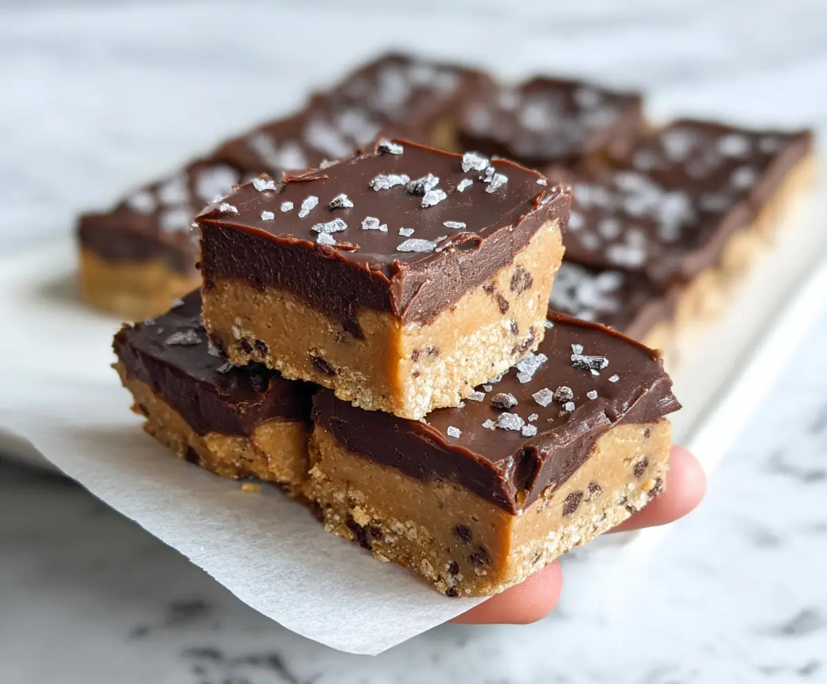 Healthy No Bake Vegan Cookie Bars