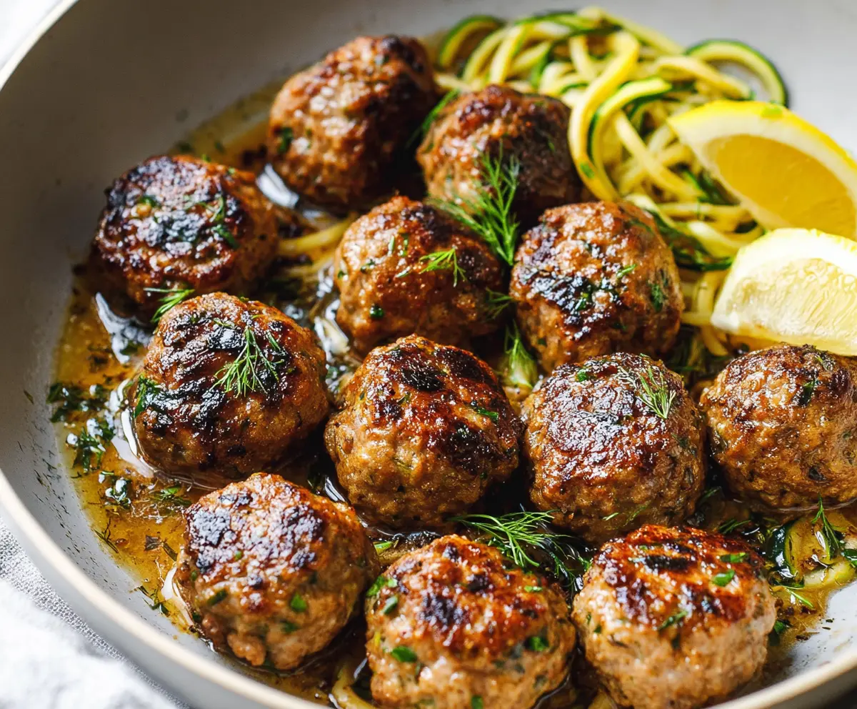 Easy Keto Garlic Butter Meatballs
