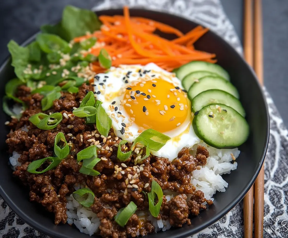 Easy Korean Ground Beef Bowl
