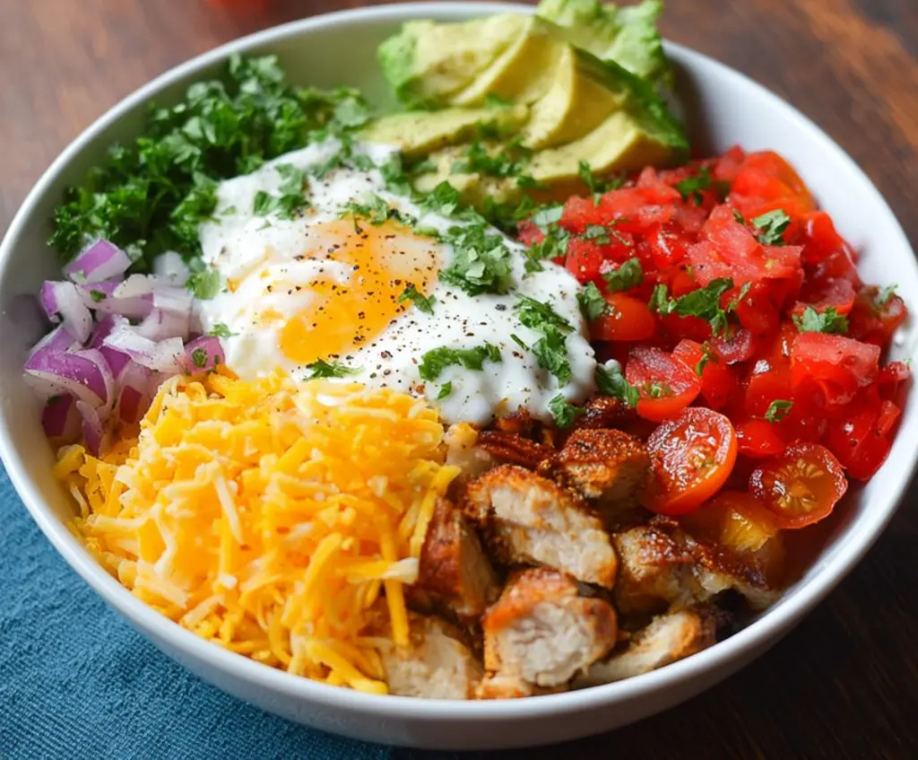 Low Carb Breakfast Burrito Bowl