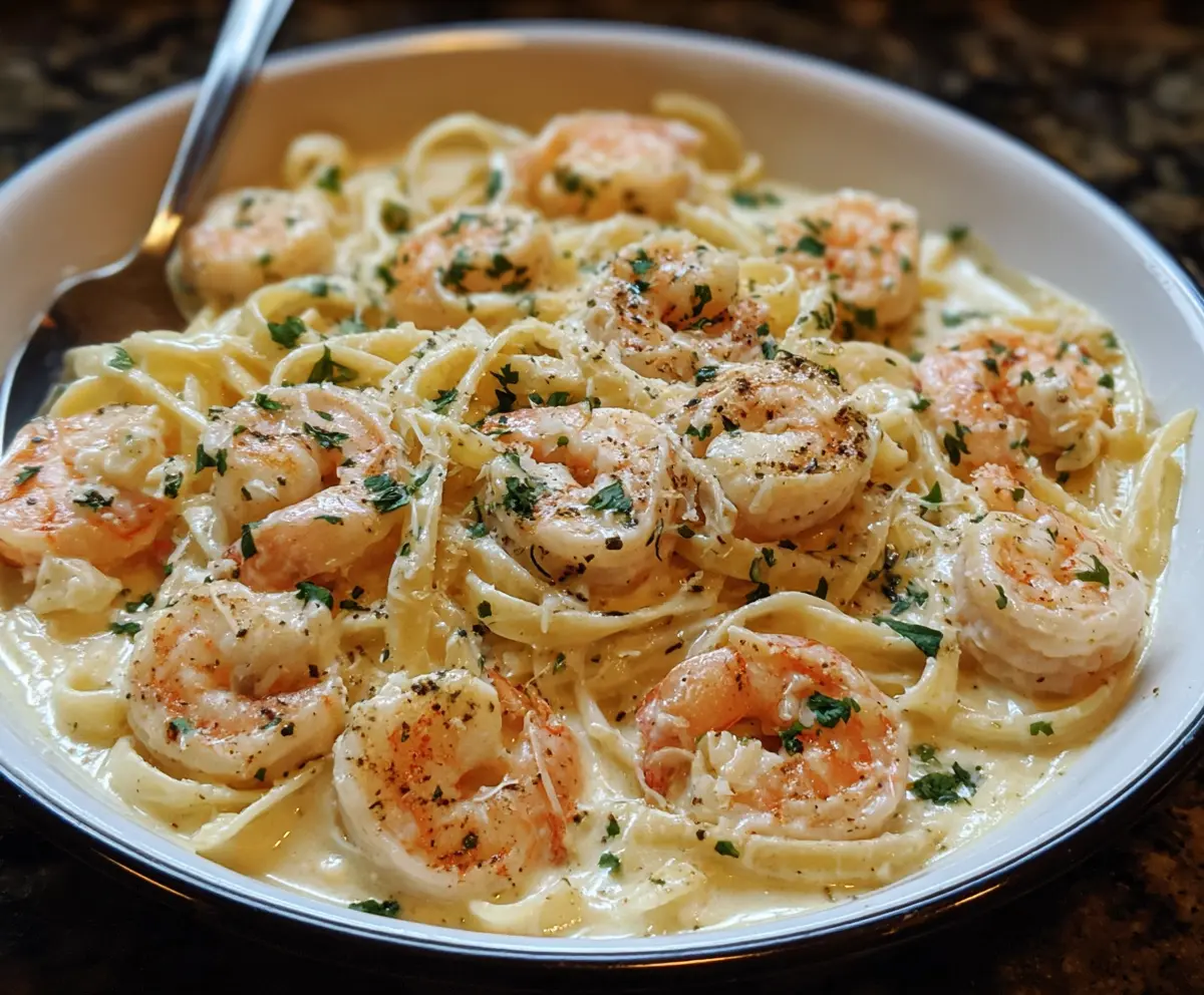Creamy One Pot Shrimp Crab Alfredo