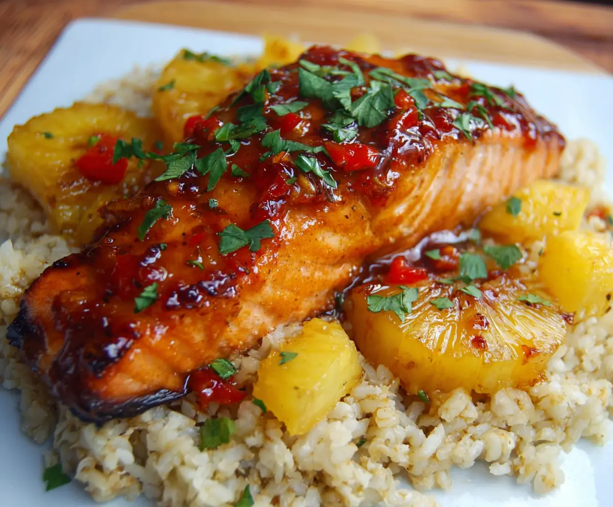 Easy Pineapple Glazed Salmon Recipe