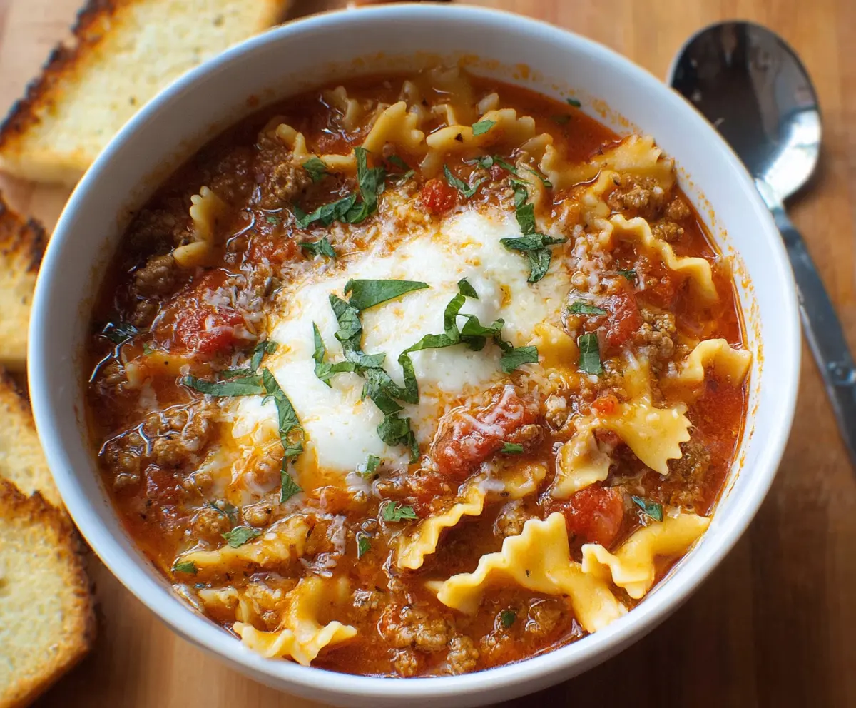 Easy Quick Lasagna Soup