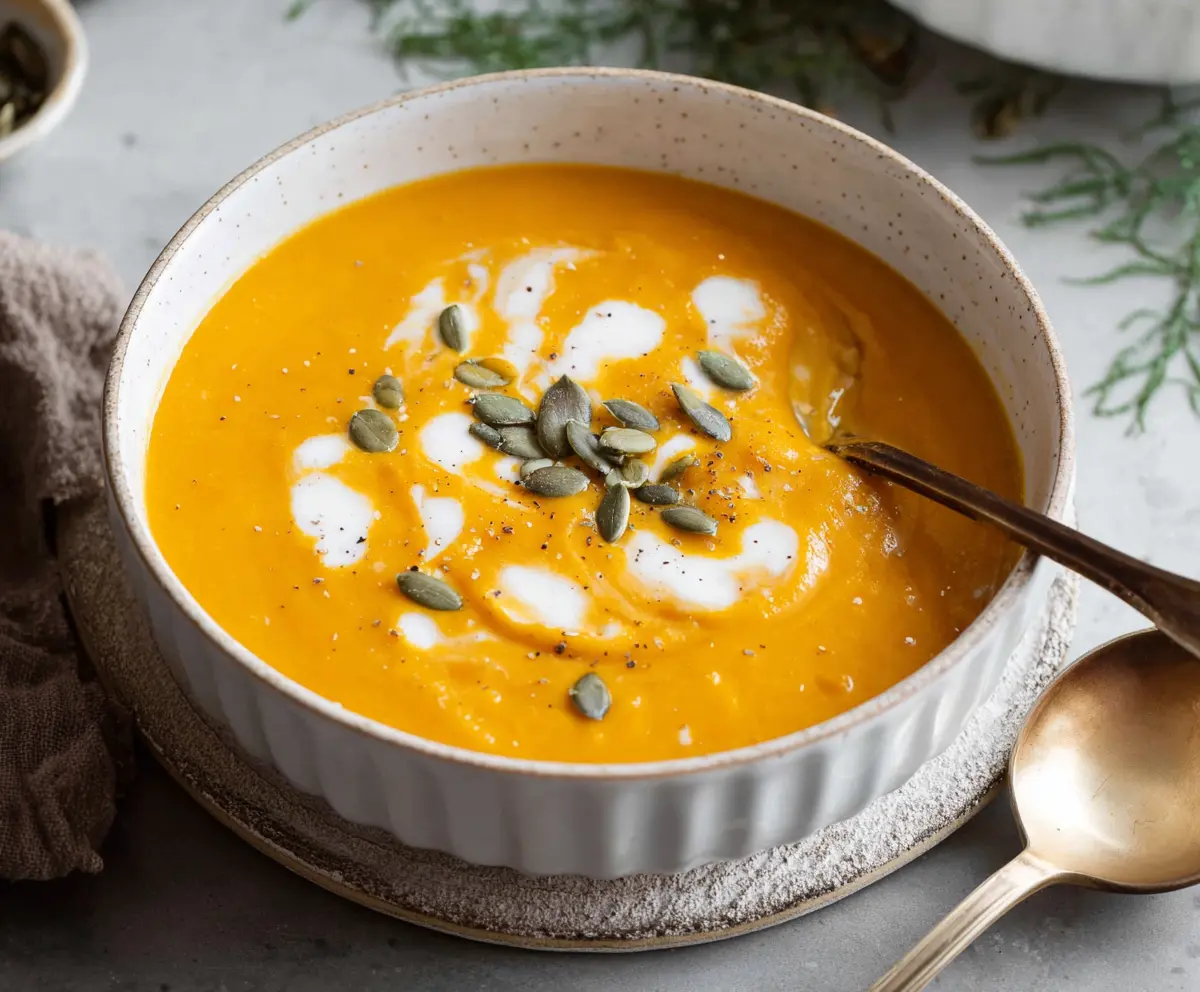 Easy Roasted Butternut Squash Soup