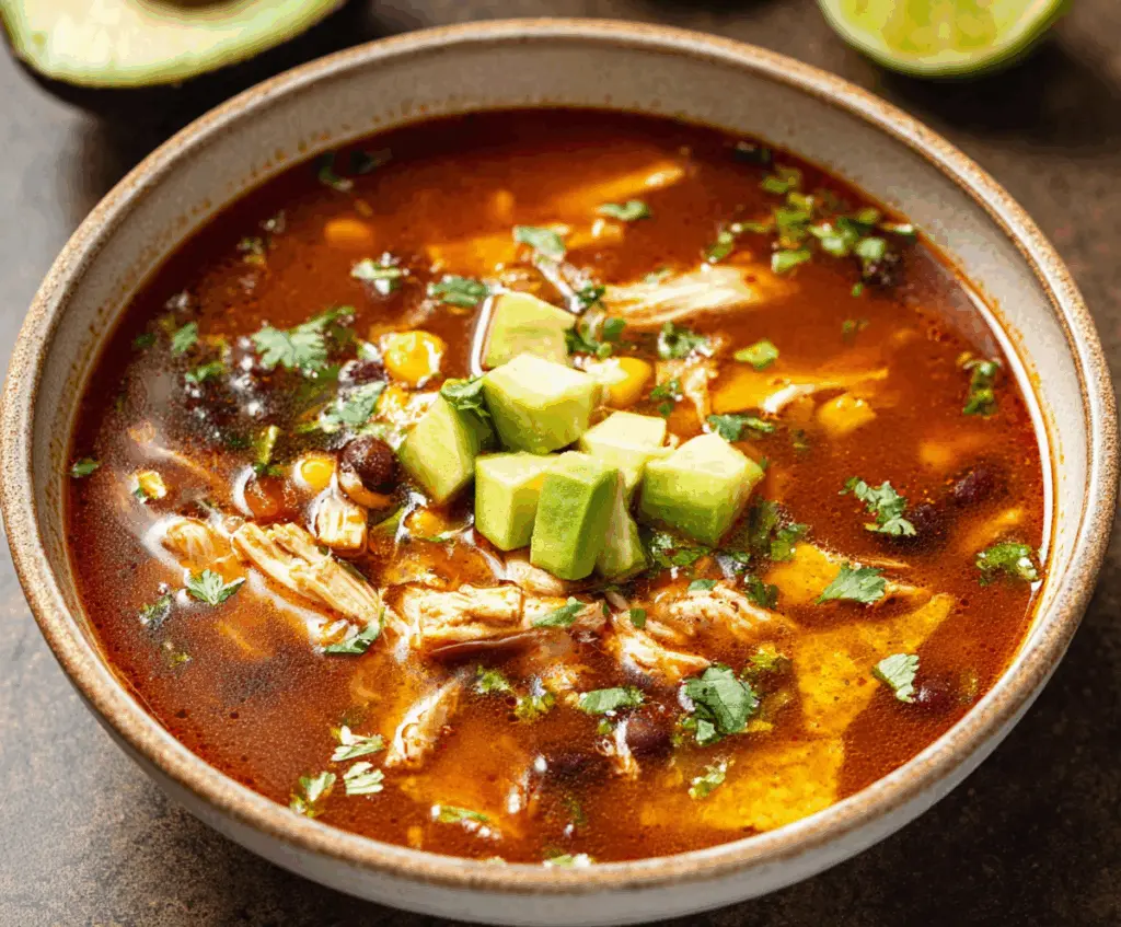 Savory Chicken Tortilla Soup