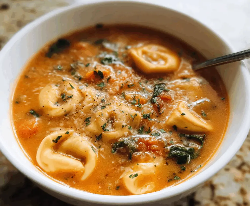 Silky Tortellini Soup