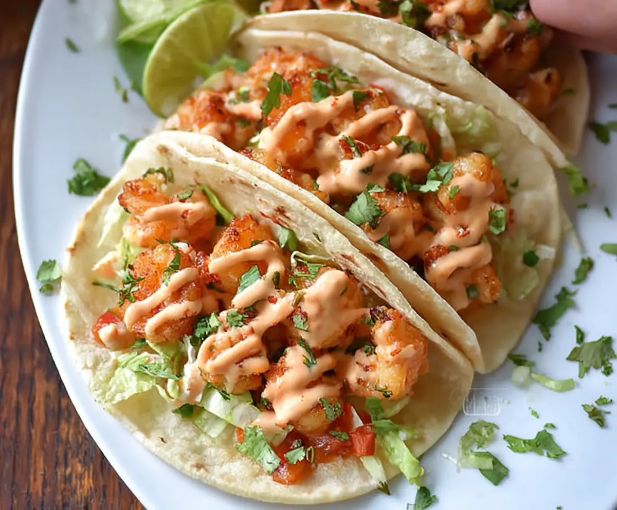 Easy Bang Bang Shrimp Tacos
