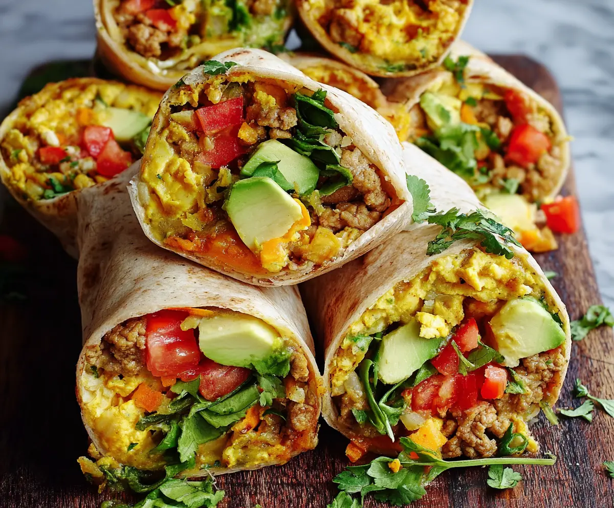 Easy Healthy Breakfast Burritos