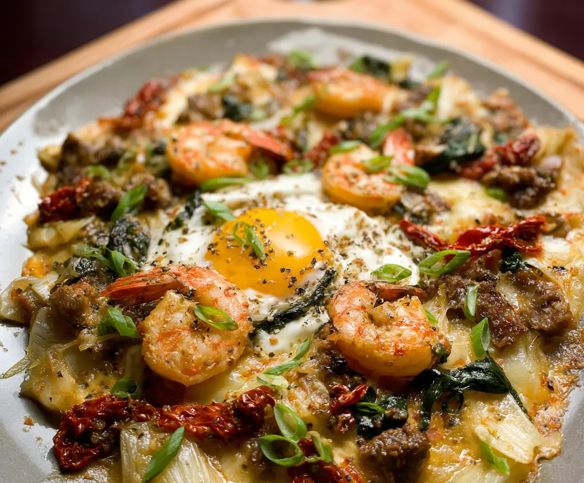 Easy Tuscan Shrimp with Spinach & Artichokes