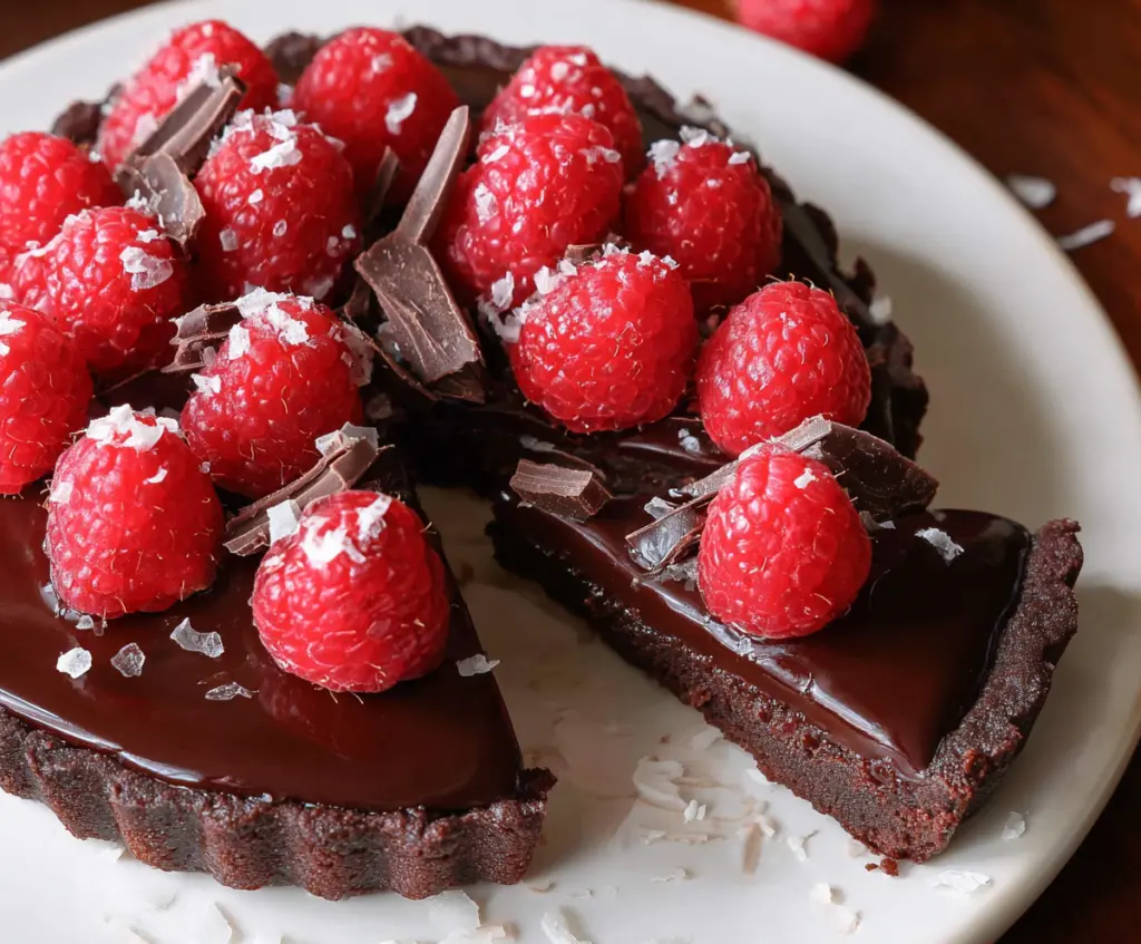 Chocolate Raspberry Tart valentines desserts Recipe