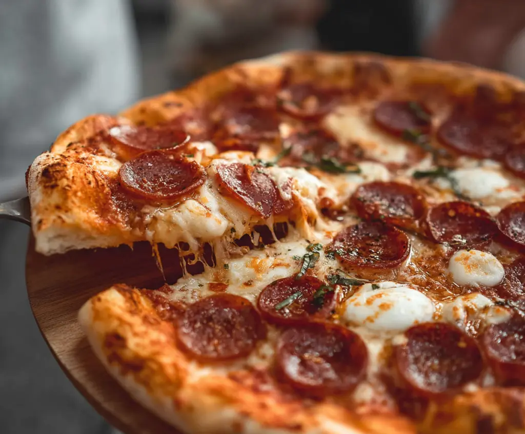 Homemade pizza dough