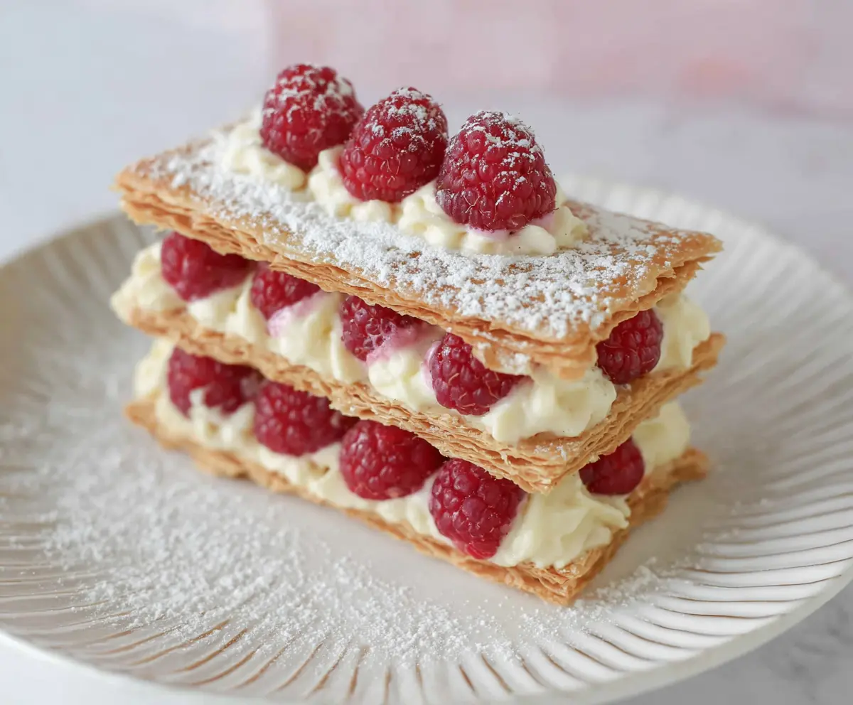 Easy Raspberry Cream Napoleons