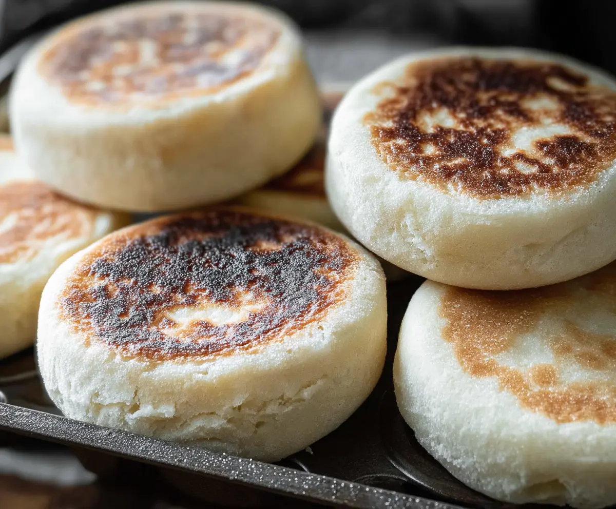 Easy Sourdough Discard English Muffins